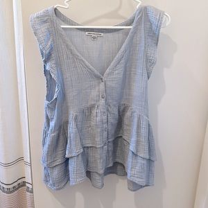 American Eagle Ruffle Tank